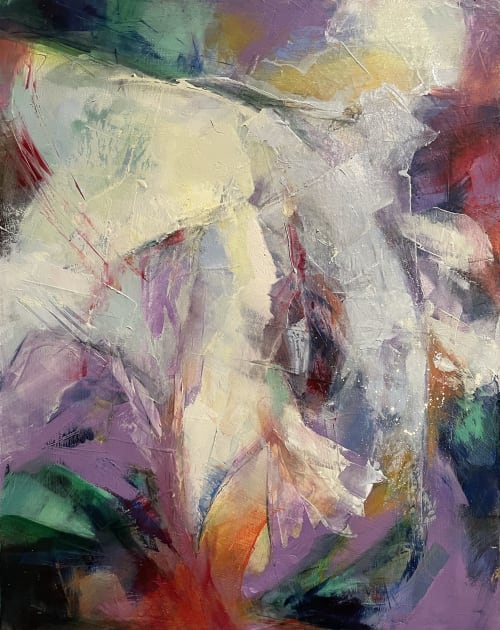 Waking Datura | Mixed Media in Paintings by AnnMarie LeBlanc