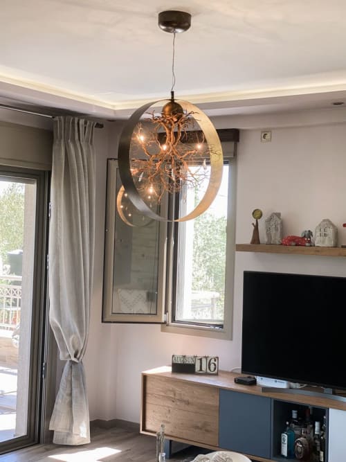 Roots in Circle Large | Pendants by F+M FOS - Anna Maria Fragiskos Bitros