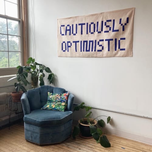 Cautiously Optimistic Wall Hanging | Wall Sculpture in Wall Hangings by Ashley Brown Durand