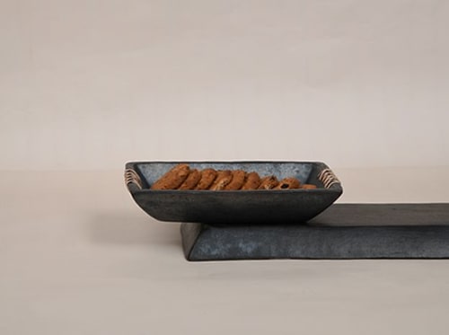 Longpi Pottery Platter - Small | Bowl in Dinnerware by ARTISAGA PRIVATE LIMITED