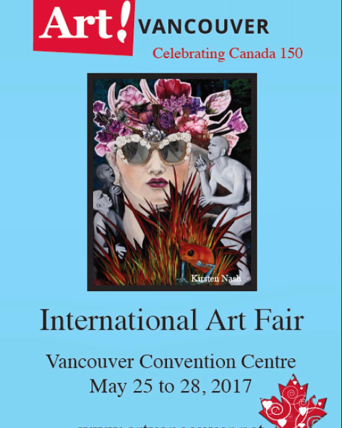 "Hear No Evil" | Paintings by Kirsten Nash, KNASH, KNASHDesigns | Vancouver Convention Centre in Vancouver