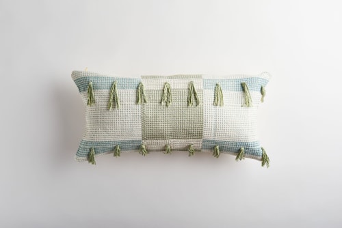 Sage Green Terracotta Pillow Cover, Rustic Boho Design by SewLaCo