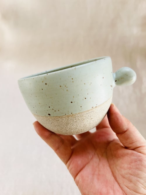 Seafoam Dessert Bowl -Unique handmade ceramics | Dinnerware by Tomoko Ceramics