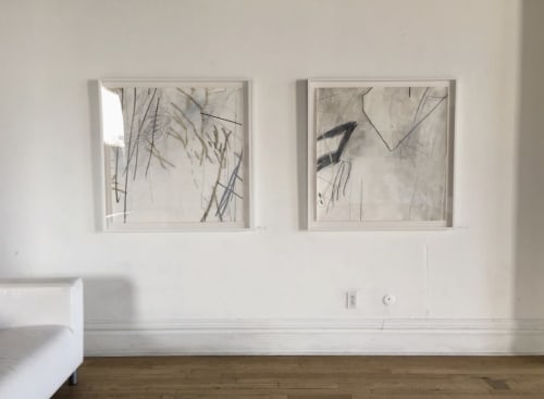 Departure(32), Departure(33) | Drawings by Lisa Bergant Koi | Bar Marco in Pittsburgh