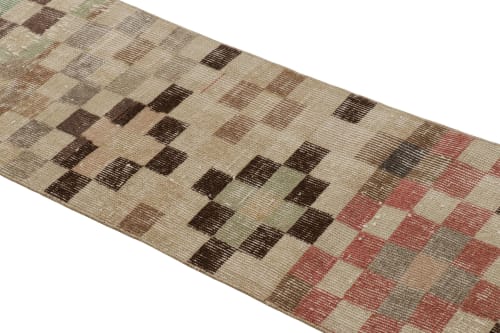 Vintage Zeki Müren Runner with Polychromatic Geometric | Area Rug in Rugs by Rug and Kilim