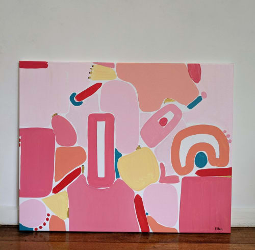 Pink Peace | Paintings by Ellen McKenna | Town Hall Gallery in Hawthorn