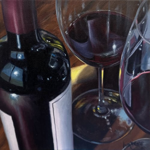 'Winding Down' Original Oil Painting | Oil And Acrylic Painting in Paintings by Jenny Stewart's Fine Art
