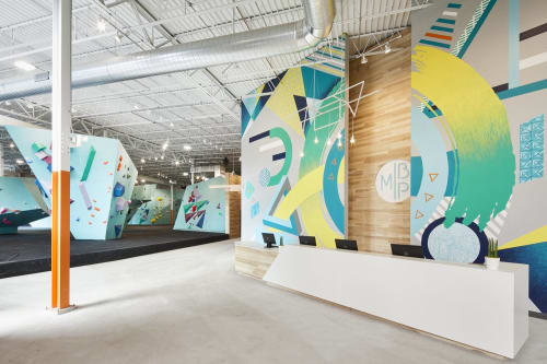 Interior Mural | Murals by iMPuLSe Creative | Minneapolis Bouldering Project in Minneapolis