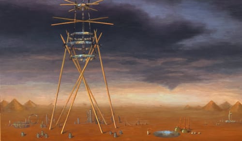 "What the Men Built" | Oil And Acrylic Painting in Paintings by Gladys Poorte