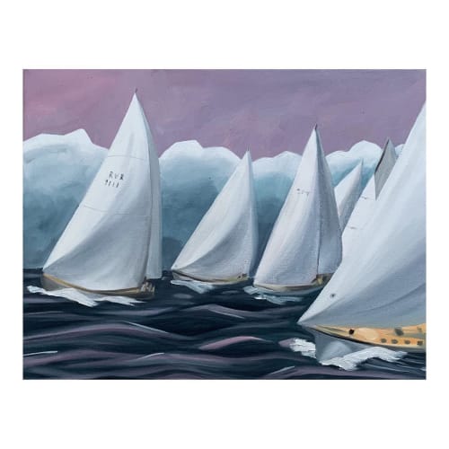 "Chasing the Storm" | Oil And Acrylic Painting in Paintings by Neon Dunes by Lily Keller