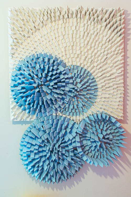 "Clouds" 3D Wood Wall Art | Wall Sculpture in Wall Hangings by Gabriel Gaffney Smith