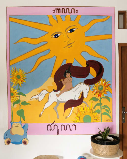 Major Arcana Sun mural painting | Murals by Galih Sakti