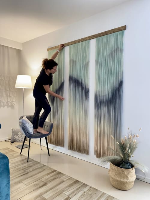 Living Room Decor Zorke XXXII | Tapestry in Wall Hangings by Olivia Fiber Art