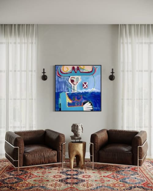 Buck | Sold | Oil And Acrylic Painting in Paintings by Aleea Jaques