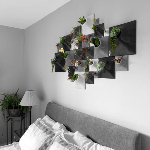 Modern Ceramic Wallscape Planters - Pandemic Design Studio | Plants & Landscape by Pandemic Design Studio | Philadelphia in Philadelphia