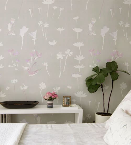 Desert Flowers - Sage Mural Wallpaper | Wall Treatments by BRIANA DEVOE