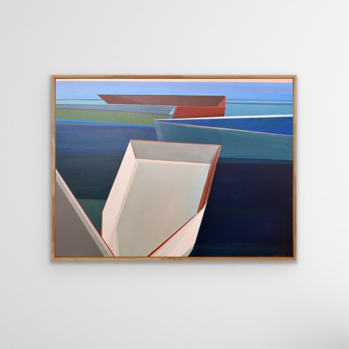 Harbor, 30in x 40in, Acrylic on Canvas | Paintings by Shilo Ratner