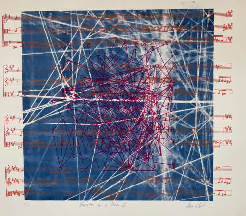 abstract silk screen print | Paintings by Sabre Esler | Georgia State University in Atlanta
