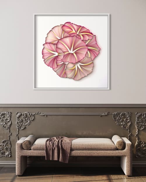 Large-scale Blossom on-edge paper art | Wall Hangings by JUDiTH+ROLFE