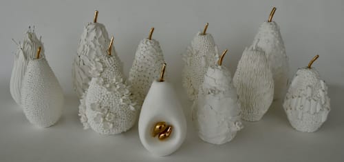 Fruit, the womb of creation - Porcelain | Sculptures by Shweta Mansingka Ceramics