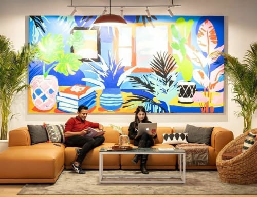 Larger than (still) life | Paintings by Neethi | WeWork Two Horizon Centre in Gurugram