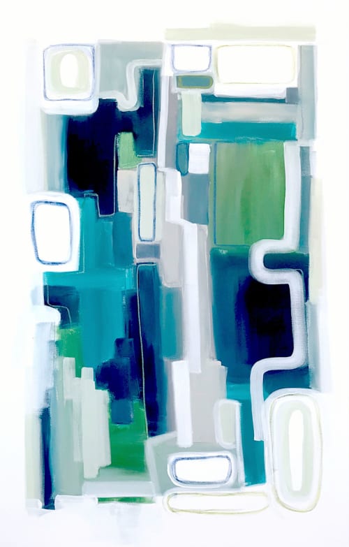 'MYKONOS' | Oil And Acrylic Painting in Paintings by Linnea Heide contemporary fine art