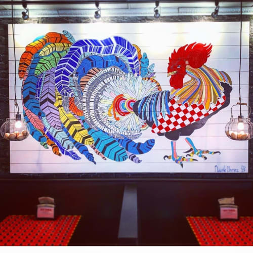 Big-winged chicken painting | Paintings by Nicole Gomez | Hot Chick in Richmond