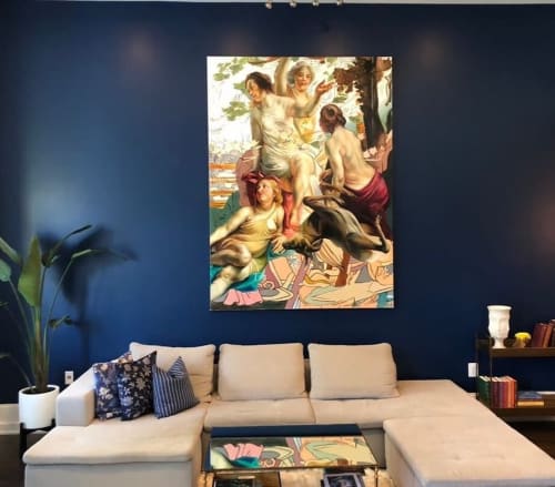 Once you have tasted flight you will forever walk with your eyes turned skyward | Paintings by Angela Fraleigh