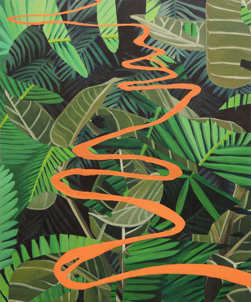 Snake in the Grass | Oil And Acrylic Painting in Paintings by Anne Blenker