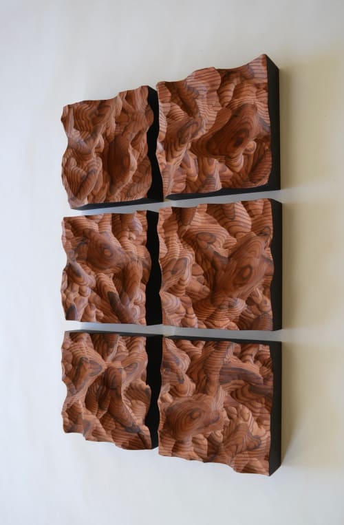 Backroads - wall art | Wall Hangings by Lutz Hornischer - Sculptures in Wood & Plaster