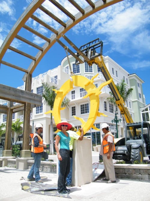 Sunset | Public Sculptures by Gus Lina Art