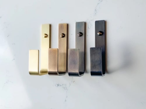Brass Wall Hook / Handcrafted in the USA | Hardware by Fuller Hardware and Design