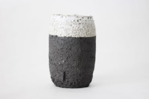 Terra nigra clay cup | Drinkware by Zheni