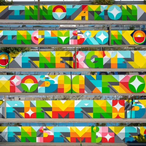 ENSEMBLE, 2021 | Murals by PERU143 | Centre de Transport Frontenac in Montréal