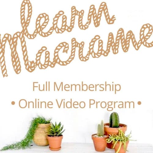 The Complete Package for eCourse Video Tutorials | Art & Wall Decor by Home Vibes Macrame