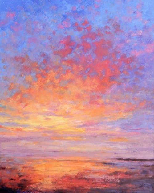 "Beach At Dawn" | Paintings by Deborah Randall