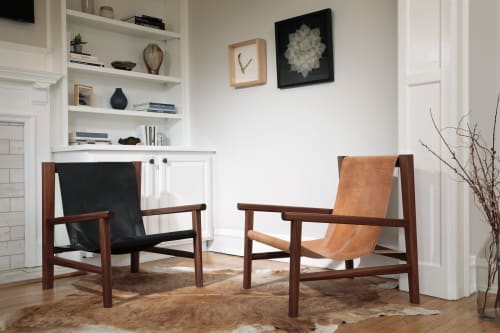 Horween Leather Sling Chairs | Chairs by Alicia Dietz Studios