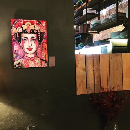 Geisha Painting | Paintings by Ally Jade | Chunoma109 Cafe in Glebe