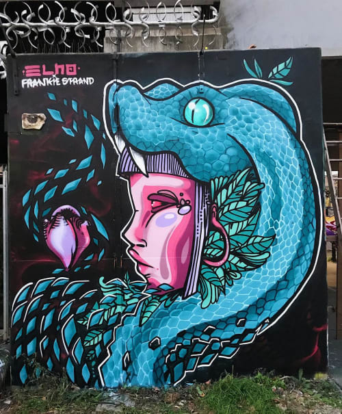 Mural | Street Murals by Frankie Strand | Nomadic Community Garden in London