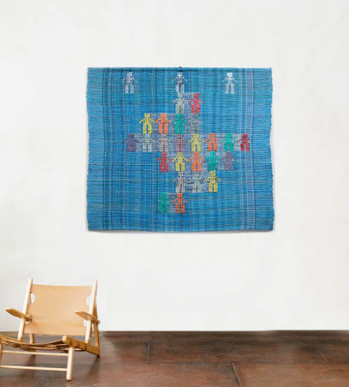 Hand woven Wallhanging: Connections | Tapestry in Wall Hangings by Doerte Weber