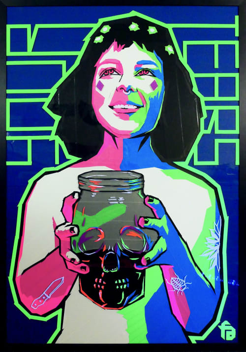 Tape Artwork "Your tears" | Paintings by Fabifa | AusserGewöhnlich Berlin in Berlin