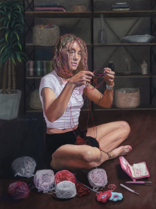 Held Together | Mixed Media in Paintings by Megan Aujla - Line & Form Studio