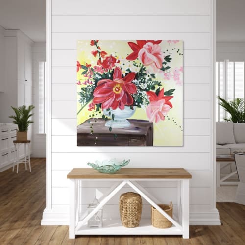 "Joy Comes with the Morning" Floral Tulip Painting | Paintings by Mandy Martin Art