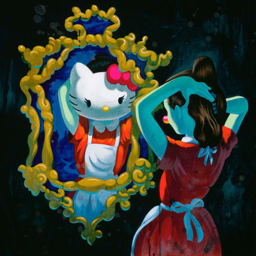 Who Is the Cutest Girl? medium painting | Paintings by Victor Castillo | Los Angeles in Los Angeles