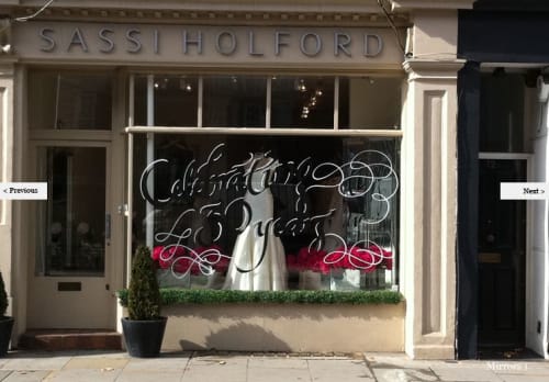 Window Lettering | Art & Wall Decor by PAScribe | Sassi Holford in London