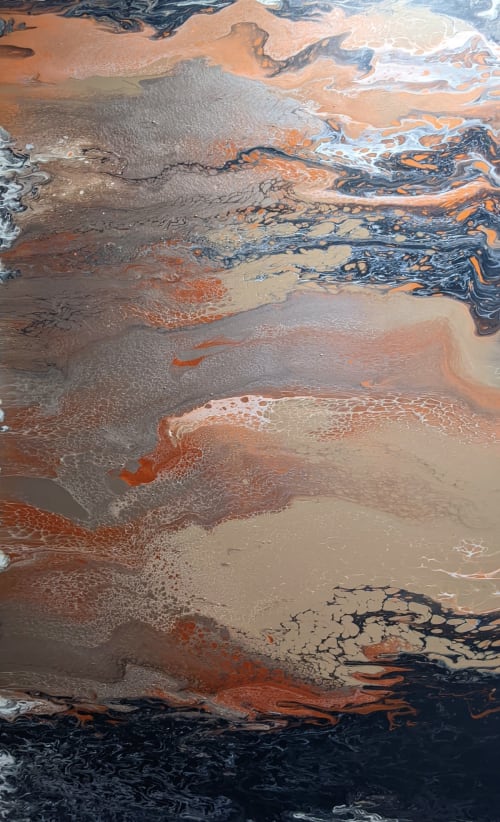 Bronze Wash | Oil And Acrylic Painting in Paintings by Carrie Rodak Fine Art