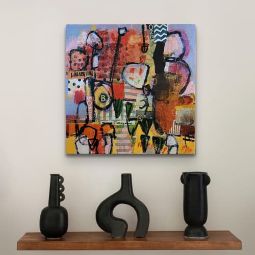 Take A Chance (unframed) | Mixed Media by Julie A Bell