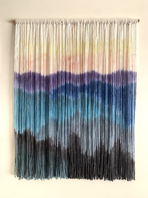 BLUE RIDGE Mountains - Set of 2 Dyed Wall Tapestries | Tapestry in Wall Hangings by Wallflowers Hanging Art