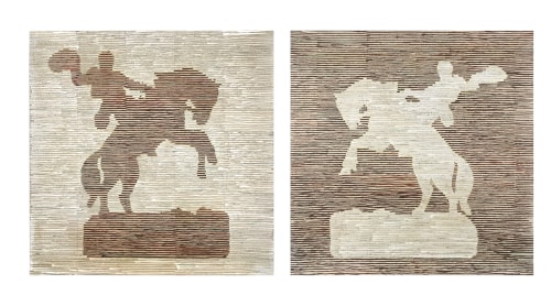 Acrylic Painting on book pages mounted to Japanese paper | Oil And Acrylic Painting in Paintings by Renee Bott