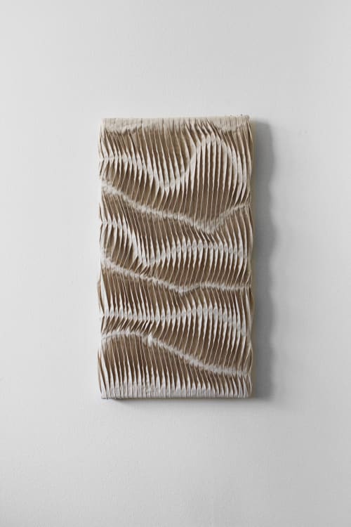 Pleated Wall Sculpture 002 | Wall Hangings by andagain